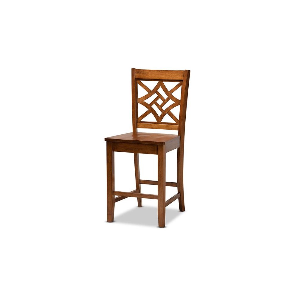 Nicolette Modern and Contemporary Walnut Brown Finished Wood 5-Piece Pub Set. Picture 2