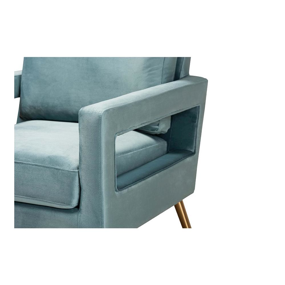 Gold Finished Armchair. Picture 5