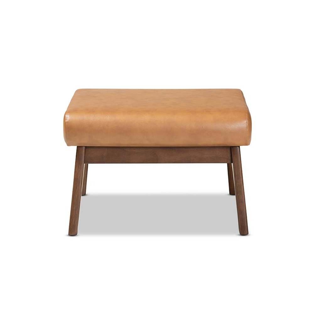 Leather Effect Ottoman. Picture 2