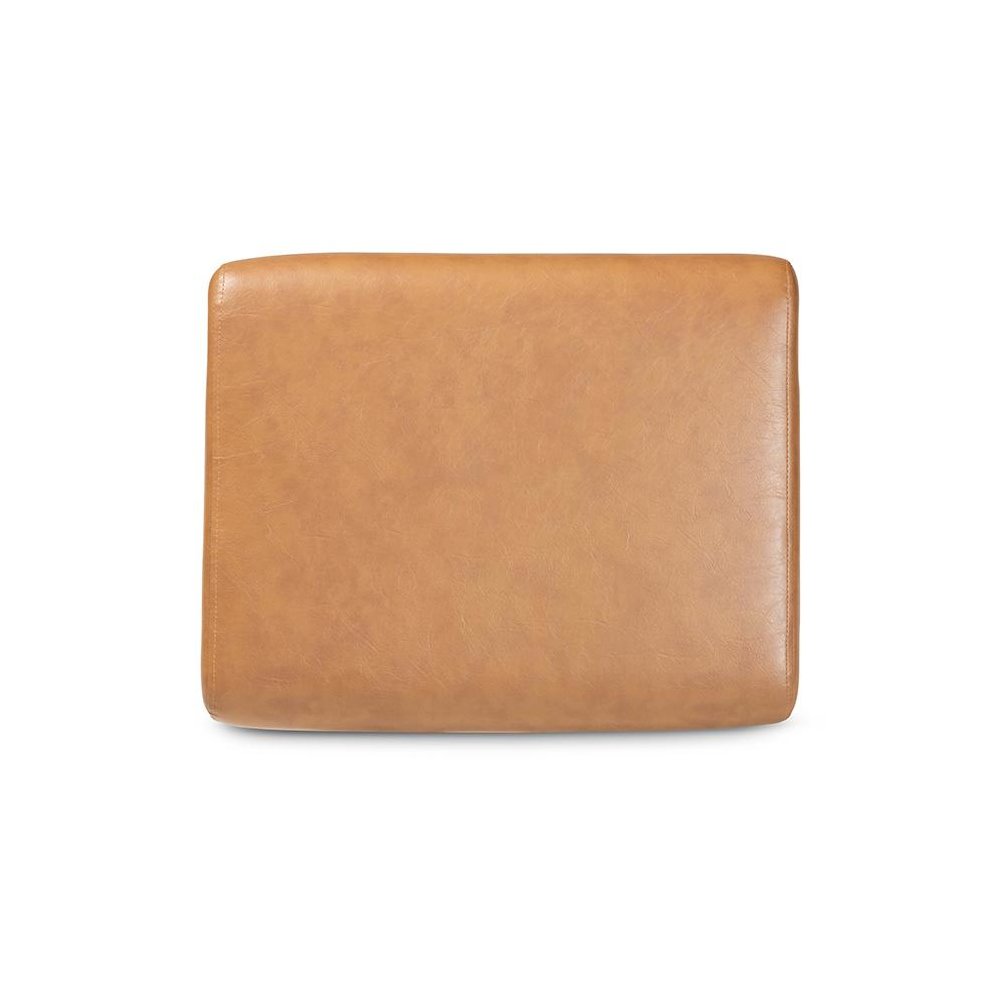Leather Effect Ottoman. Picture 5
