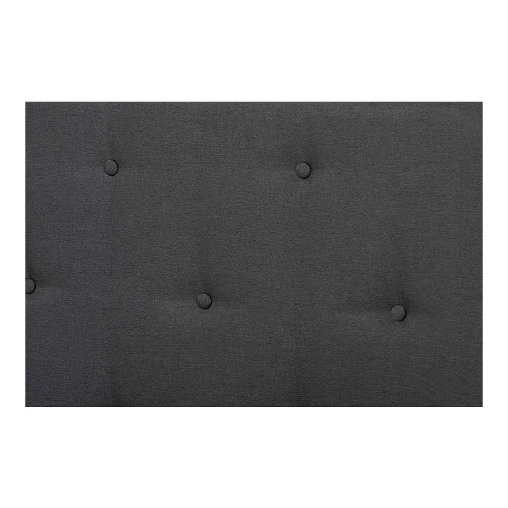 Baxton Studio Diantha Classic and Traditional Dark Grey Fabric Upholstered and Walnut Brown Finished Wood Full Size Platform Bed. Picture 7