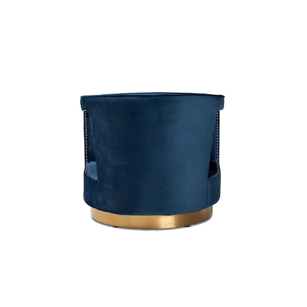 Gold Finished Metal Armchair. Picture 4