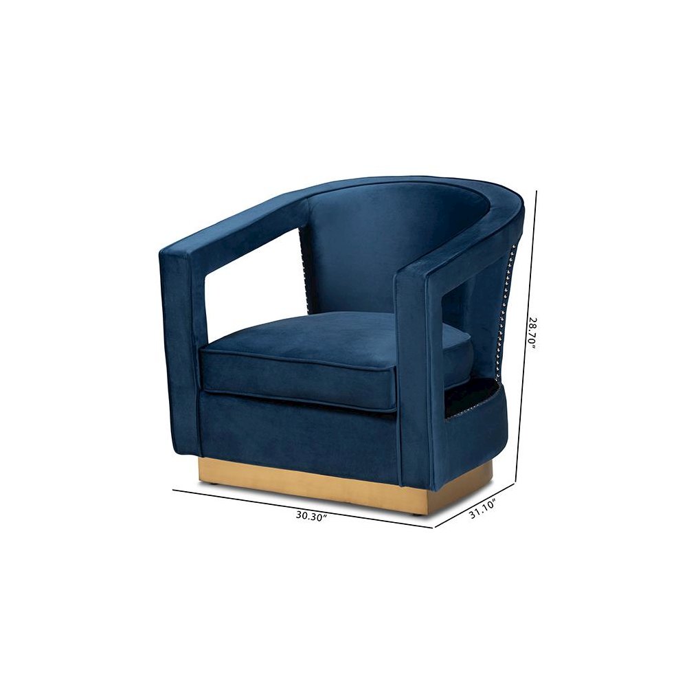 Gold Finished Metal Armchair. Picture 9