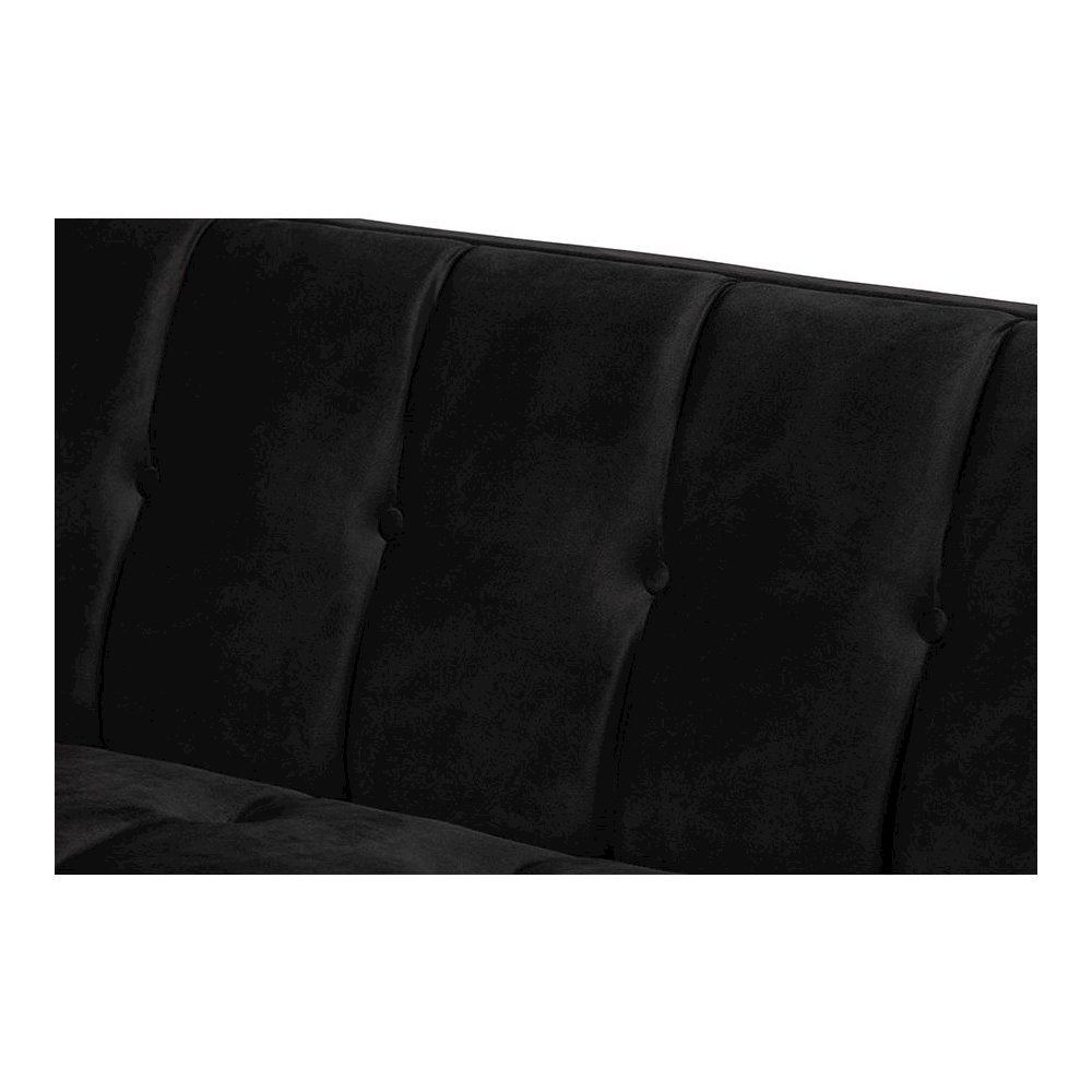 Button Tufted Sofa with Gold-Tone Frame. Picture 5