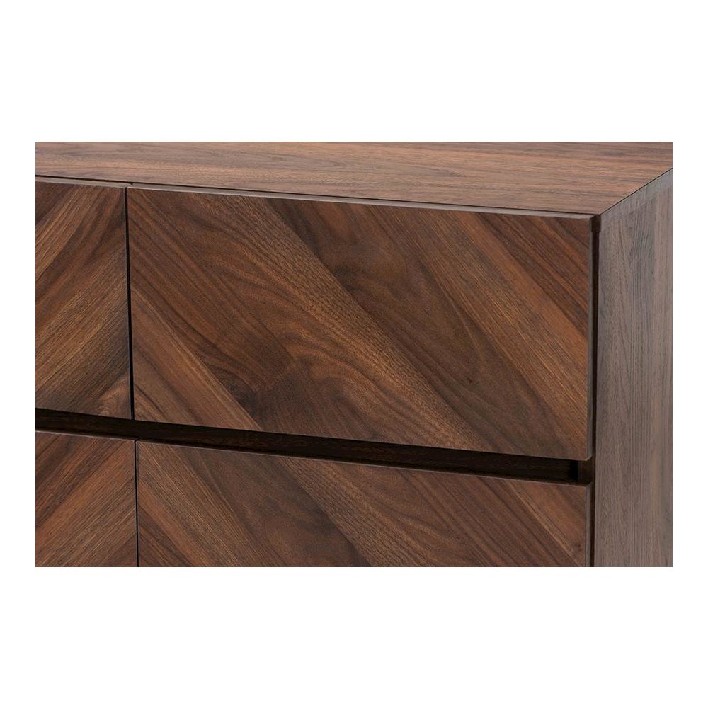 Baxton Studio Hartman Mid-Century Modern Walnut Brown Finished Wood Shoe Cabinet. Picture 5