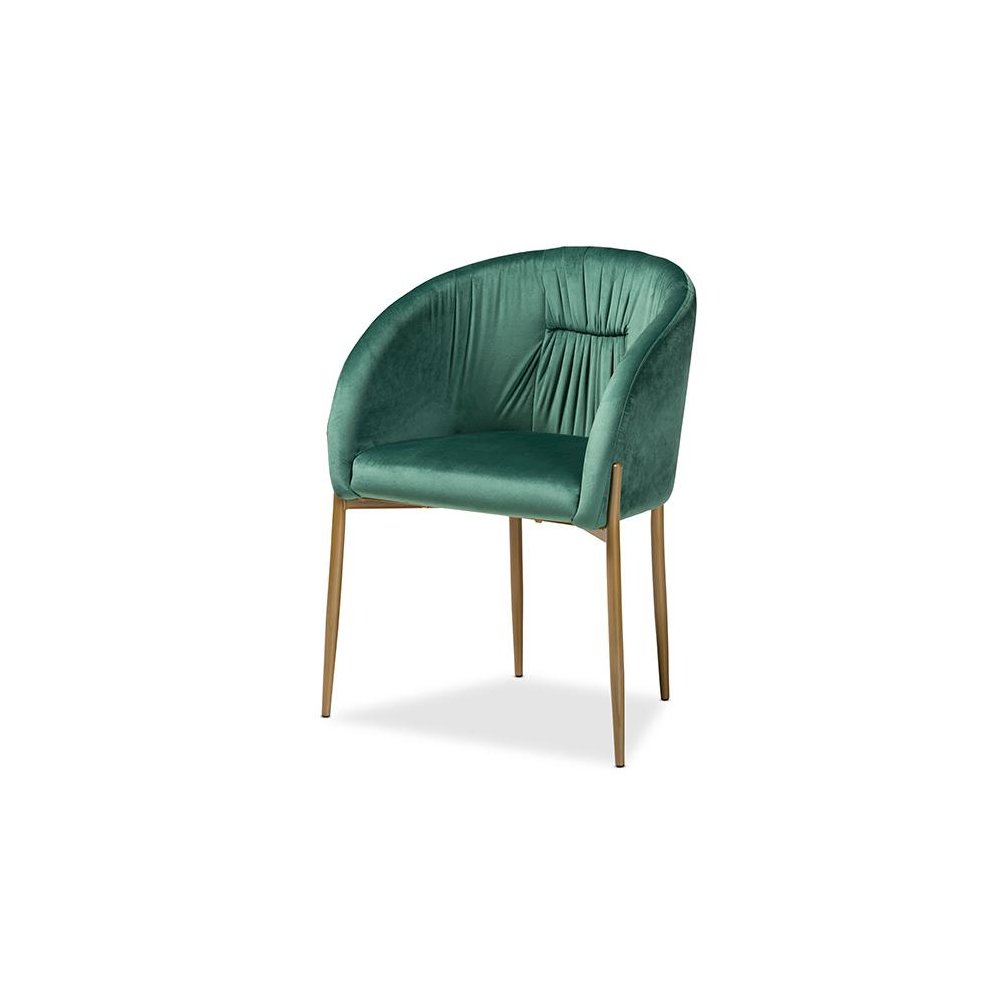 Gold Finished Metal Dining Chair. Picture 1