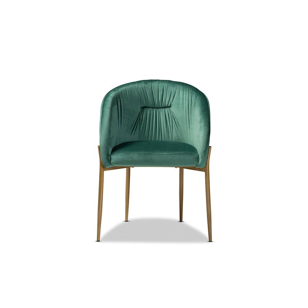 Gold Finished Metal Dining Chair. Picture 2