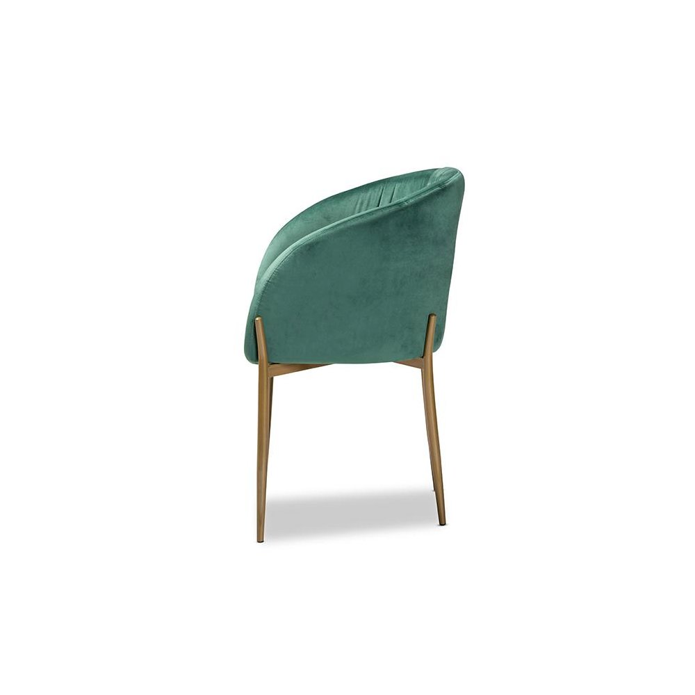 Gold Finished Metal Dining Chair. Picture 3