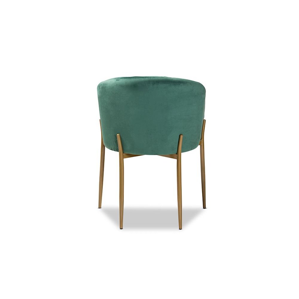 Gold Finished Metal Dining Chair. Picture 4