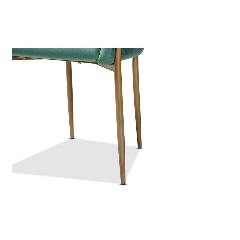 Gold Finished Metal Dining Chair. Picture 6