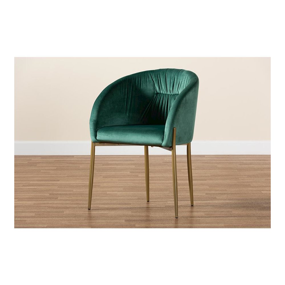 Gold Finished Metal Dining Chair. Picture 9