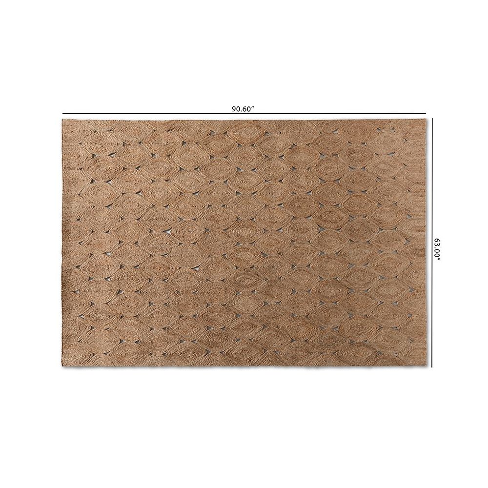Baxton Studio Addis Modern and Contemporary Handwoven Hemp Area Rug. Picture 4