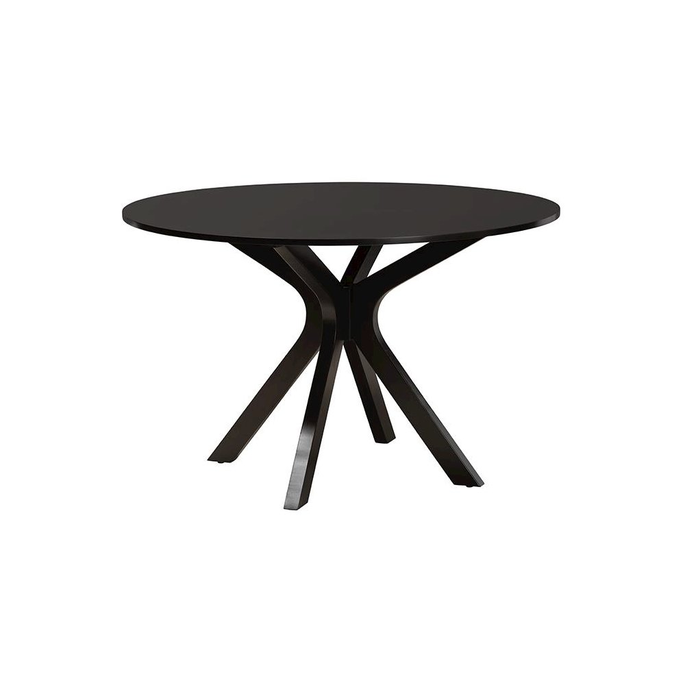 Mana Modern Sand Fabric and Dark Brown Finished Wood 7-Piece Dining Set. Picture 3