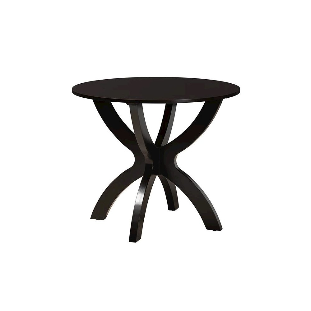 Noe Modern Sand Fabric and Dark Brown Finished Wood 5-Piece Dining Set. Picture 3