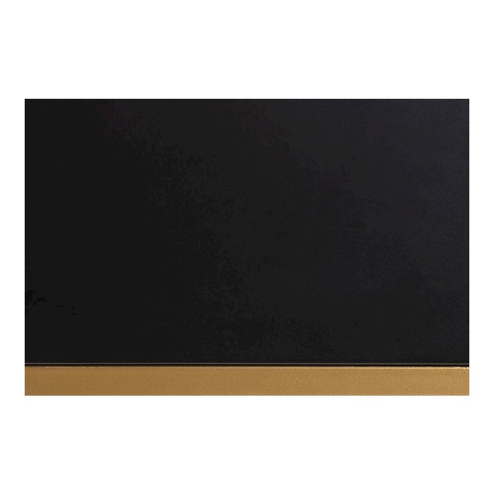 Black Finished Wood and Gold Metal 2-Drawer Console Table. Picture 7