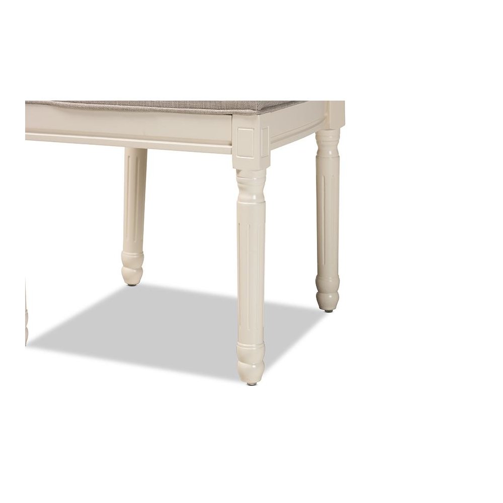 White Finished Wood 2-Piece Dining Chair Set. Picture 5