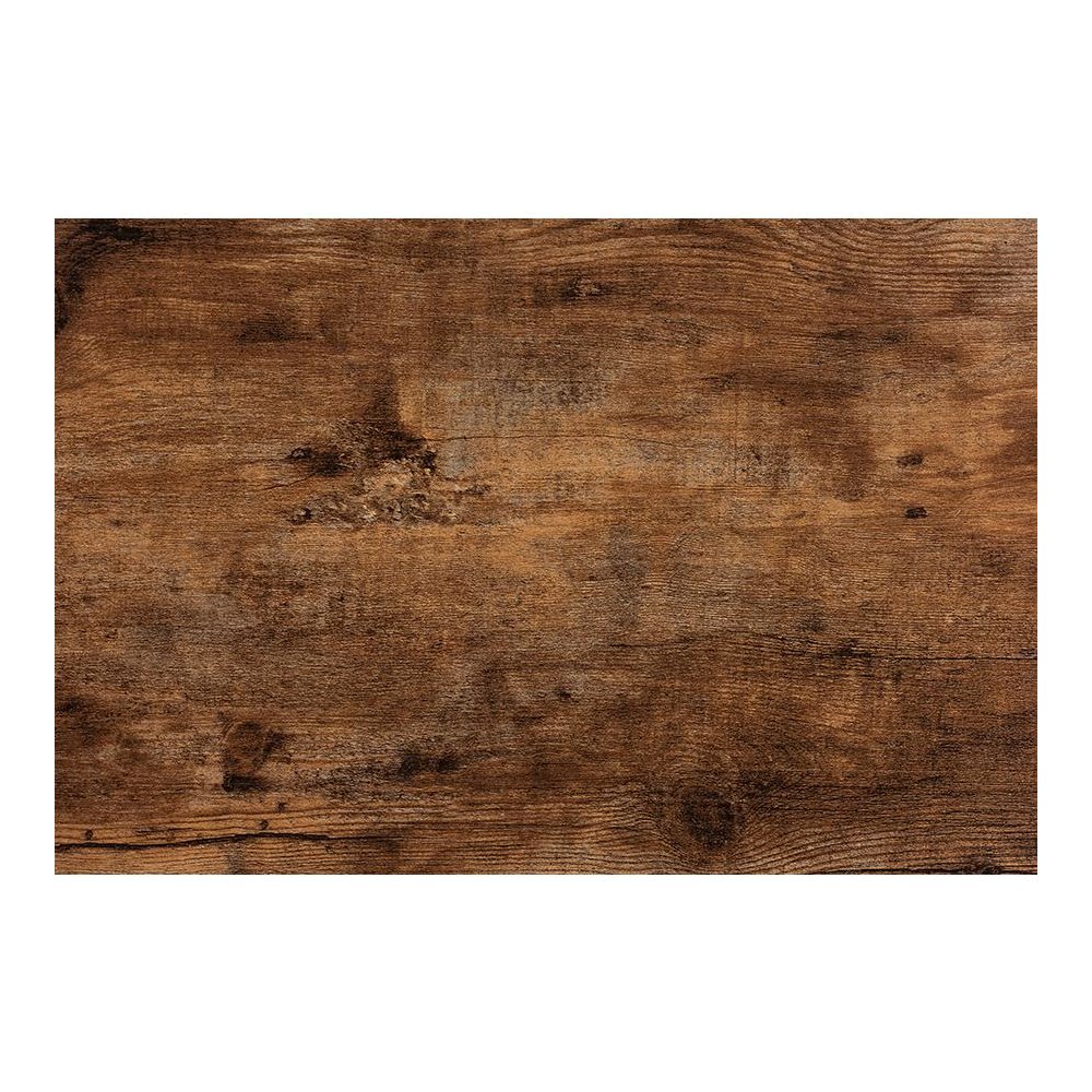 Bardot Modern Industrial Walnut Brown Finished Wood and Black Metal Accent Bench. Picture 5