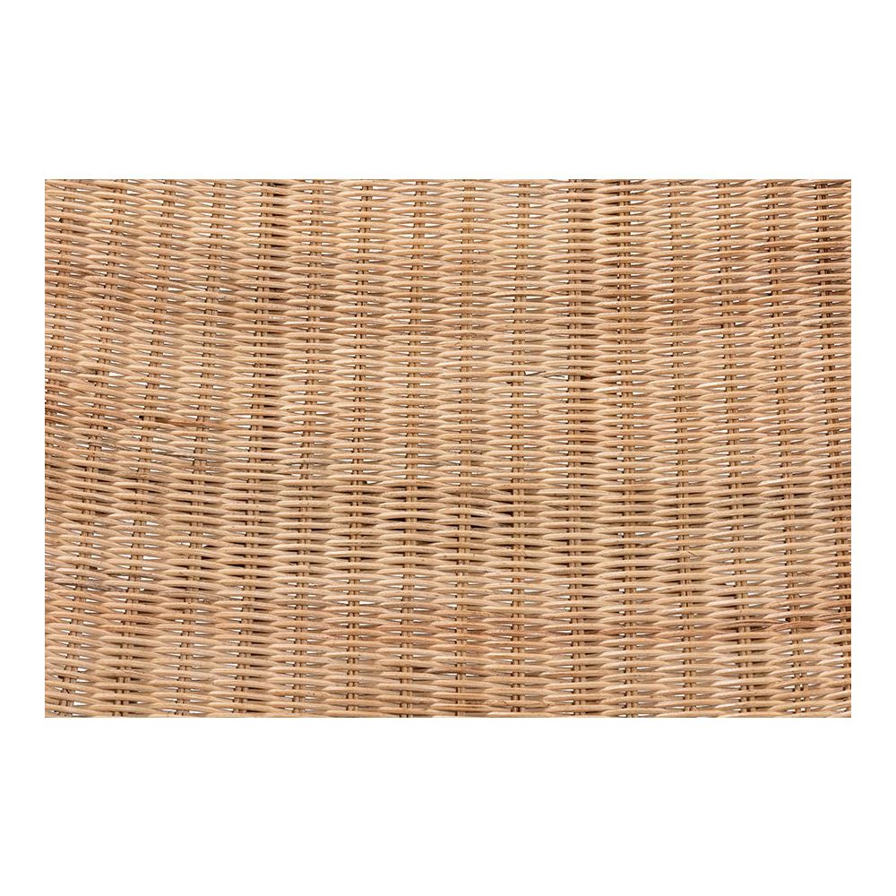 Bohemian Natural Brown Antique Rattan Foldable Lounge Chair. Picture 8
