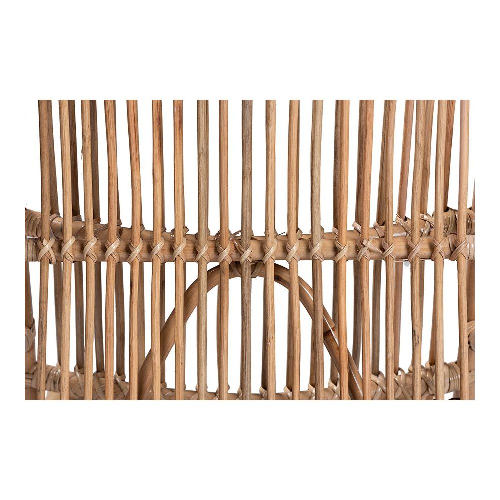 bali & pari Genera Modern Bohemian Natural Rattan Lounge Chair. Picture 7