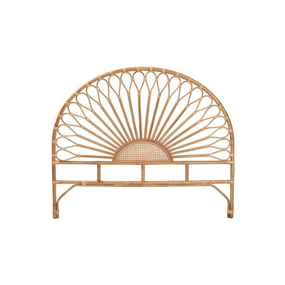 Bohemian Natural Rattan King Size Standalone Headboard. Picture 2
