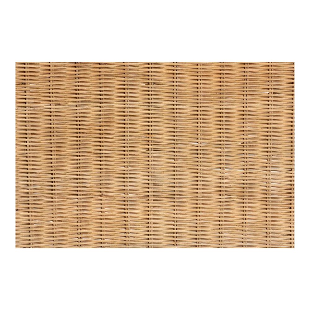 bali & pari Cacaban Modern Bohemian Natural Brown Rattan Accent Bench. Picture 5