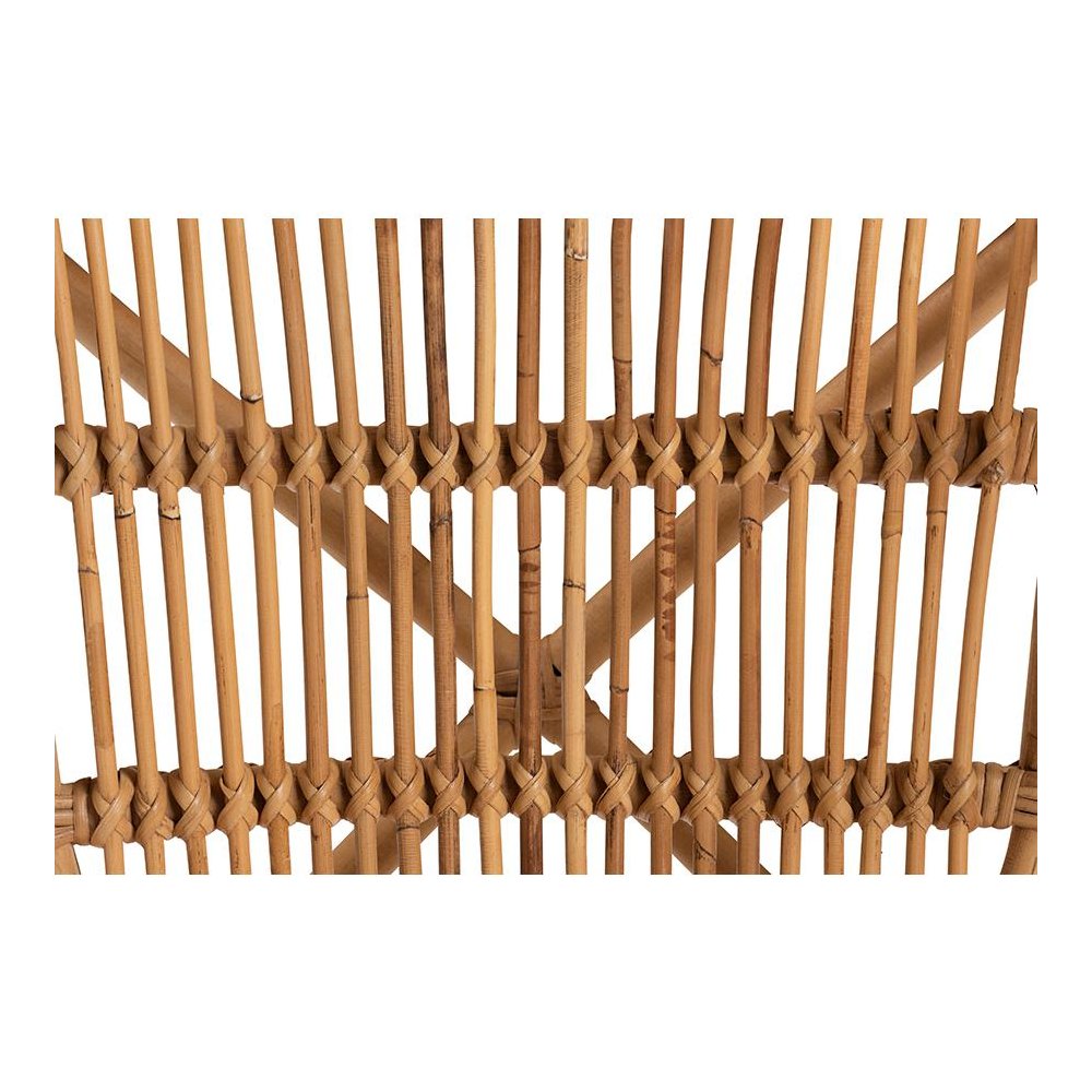 bali & pari Murai Modern Bohemian Natural Brown Rattan Dining Chair. Picture 7