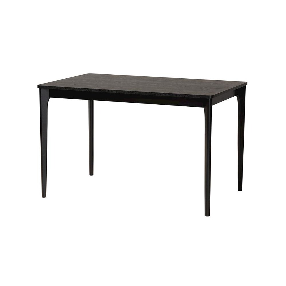Sabelle Modern Bohemian Black Finished Wood and Rattan 5-Piece Dining Set. Picture 3