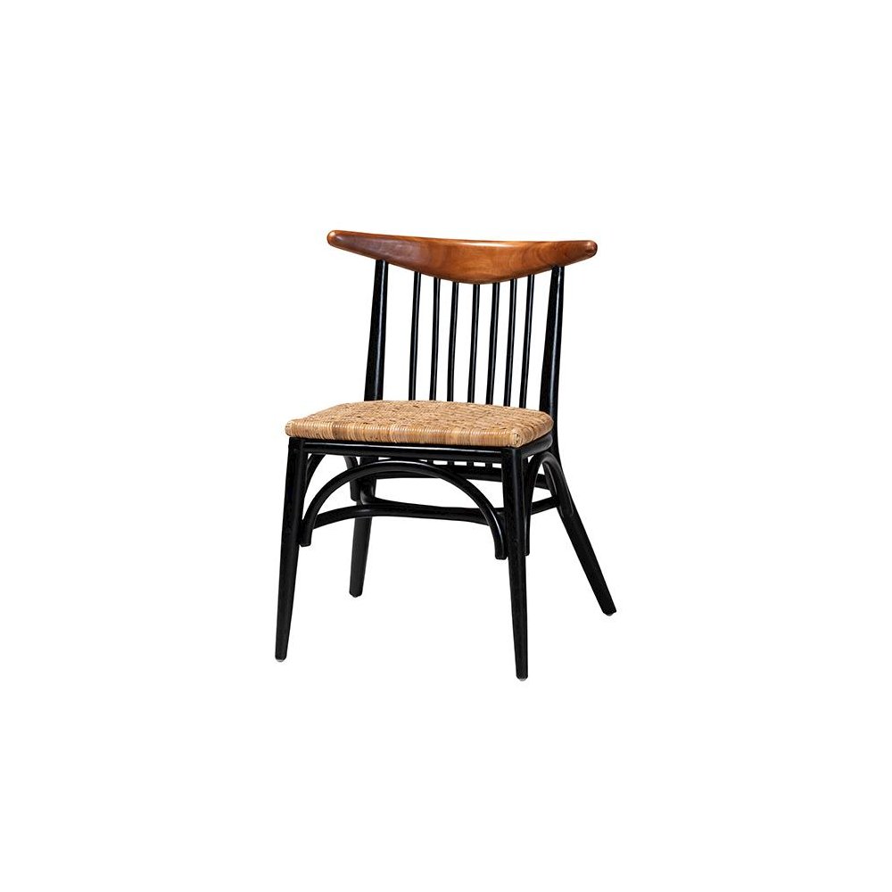 Natural Rattan Dining Chair. Picture 1