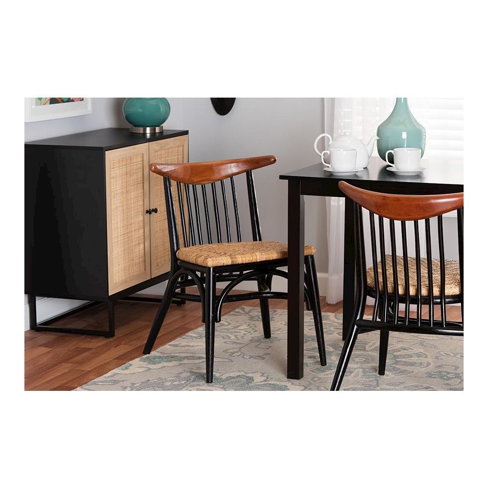 Natural Rattan Dining Chair. Picture 8