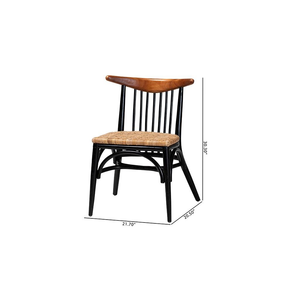 Natural Rattan Dining Chair. Picture 9
