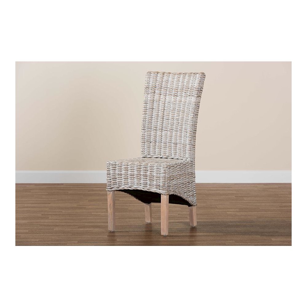 Natural Brown Finished Wood Dining Chair. Picture 9
