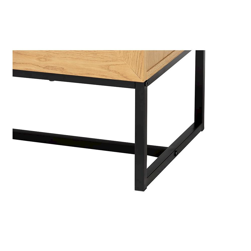 Black Metal 6-Drawer Storage Cabinet with Natural Rattan. Picture 6