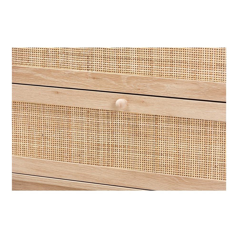 Natural Rattan 3-Drawer Storage Cabinet. Picture 5