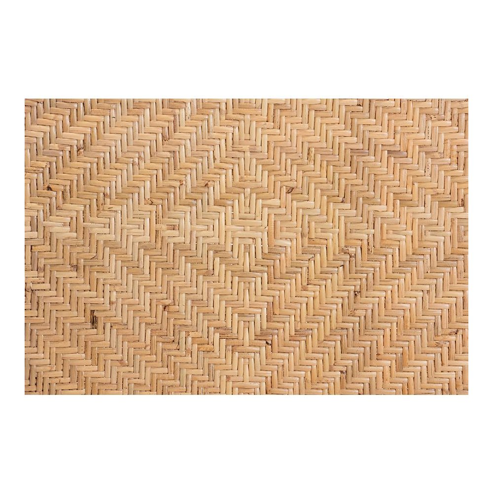 bali & pari Adrena Modern Bohemian Natural Brown Rattan Counter Stool. Picture 7