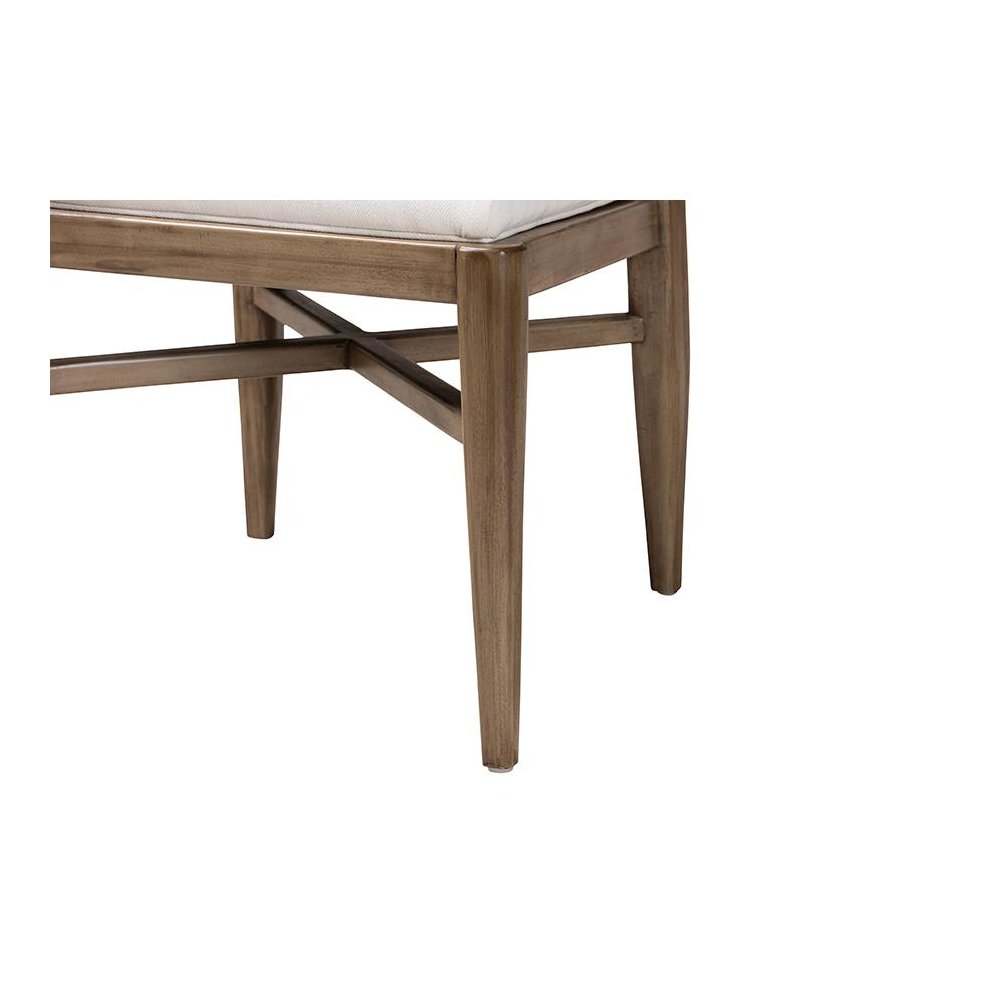 Bohemian Walnut Brown Finished Mahogany Wood and Natural Rattan Dining Chair. Picture 6