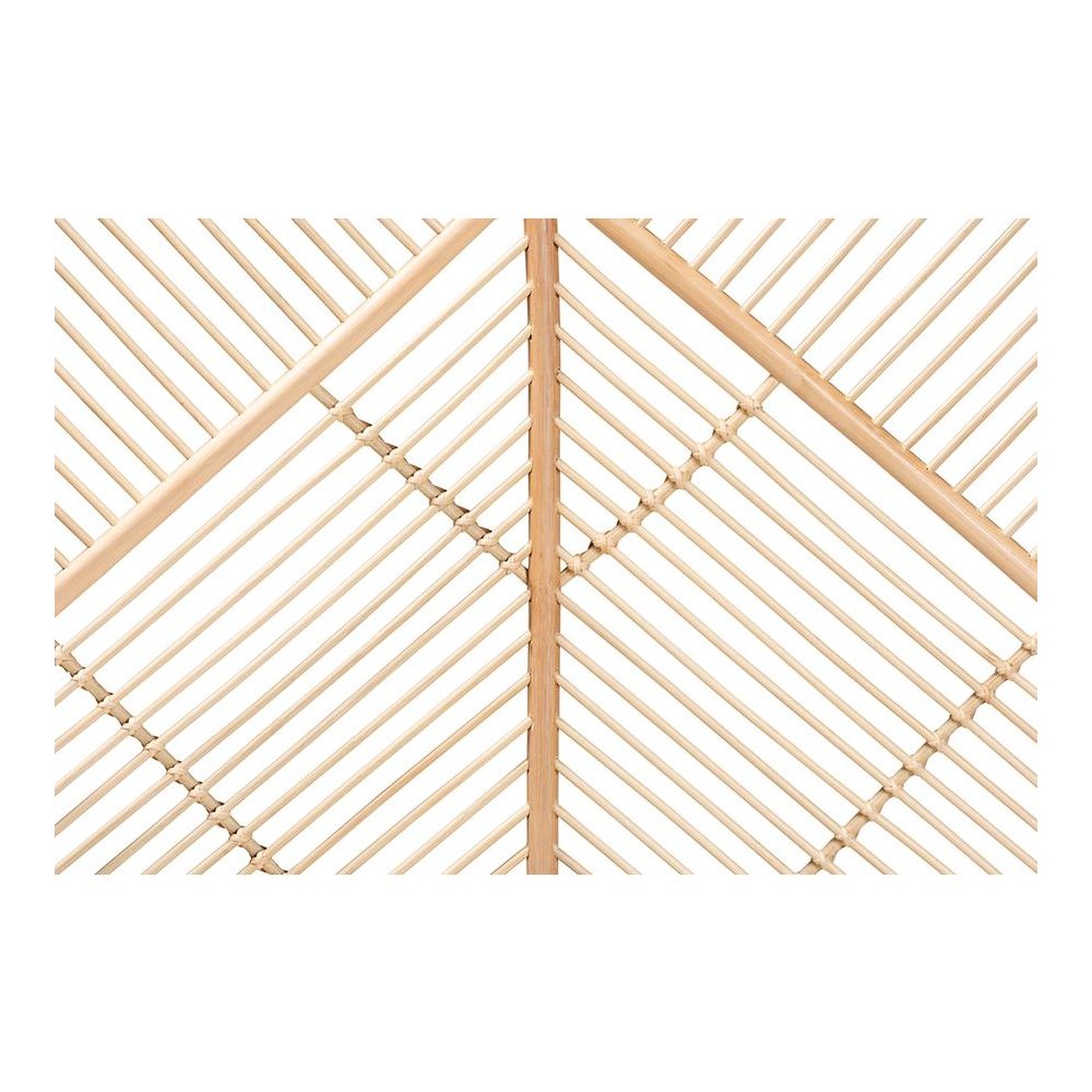 Bohemian Natural Brown Rattan Queen Size Standalone Headboard. Picture 3