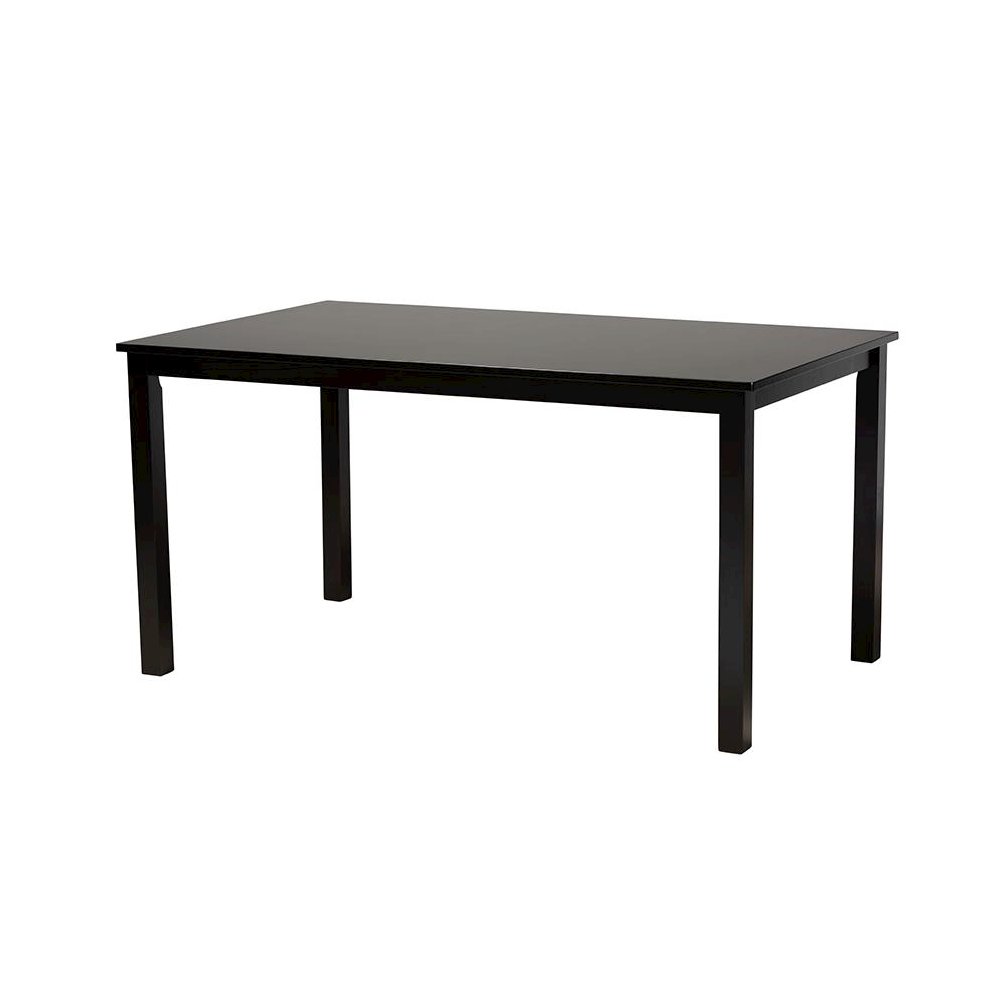 Genesis Modern Grey Fabric and Dark Brown Finished Wood 7-Piece Dining Set. Picture 3