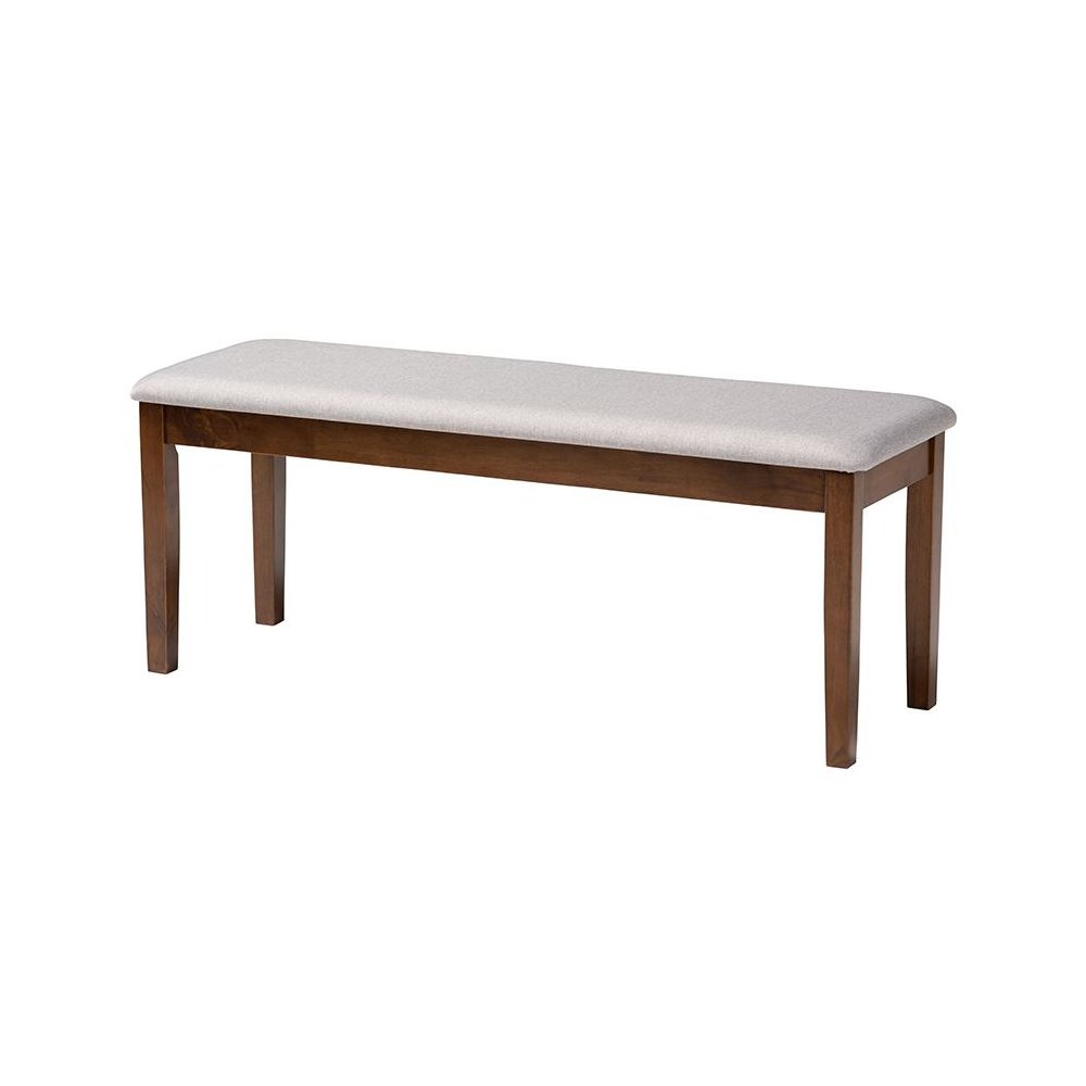 Abigail Modern Grey Fabric and Walnut Brown Finished Wood 6-Piece Dining Set. Picture 3