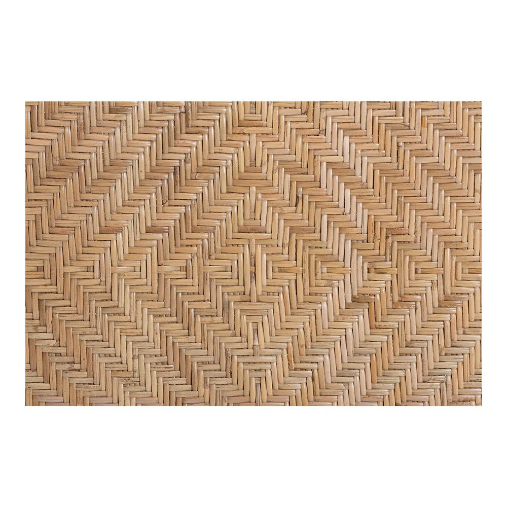 Two-Tone Black and Natural Brown Rattan Dining Chair. Picture 7