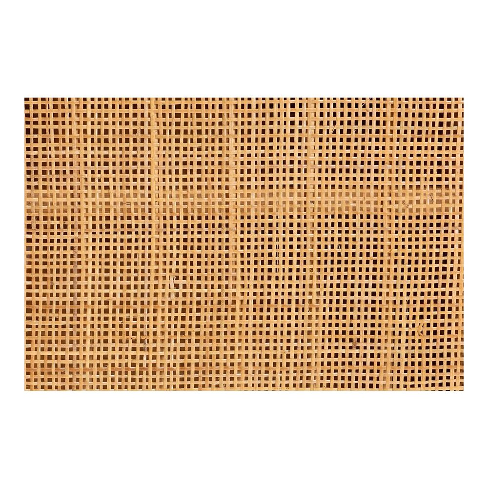 bali & pari Ovalet Modern Bohemian Natural Brown Rattan 2-Door Sideboard. Picture 7