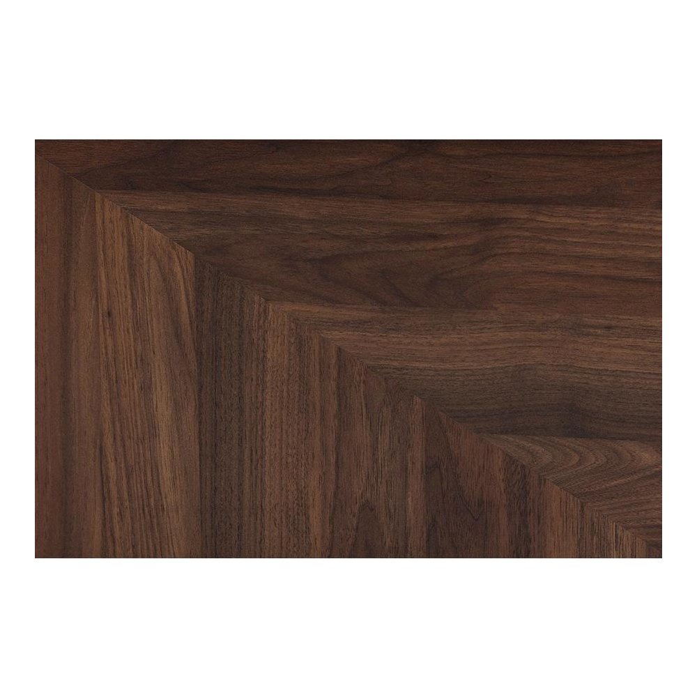 Transitional Walnut Brown Finished Wood 2-Door TV Stand. Picture 7