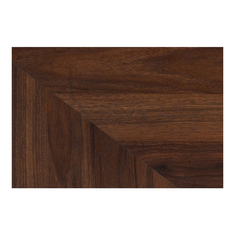 Transitional Walnut Brown Finished Wood 6-Drawer Dresser. Picture 7