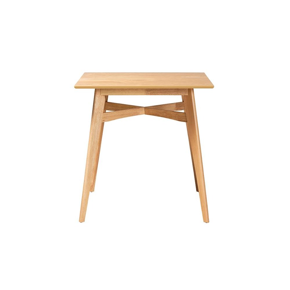Leena Mid-Century Modern Natural Oak Finished Wood Counter Height Pub Table. Picture 2