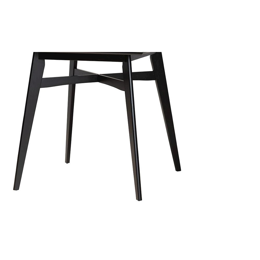 Leena Mid-Century Modern Black Finished Wood Counter Height Pub Table. Picture 3