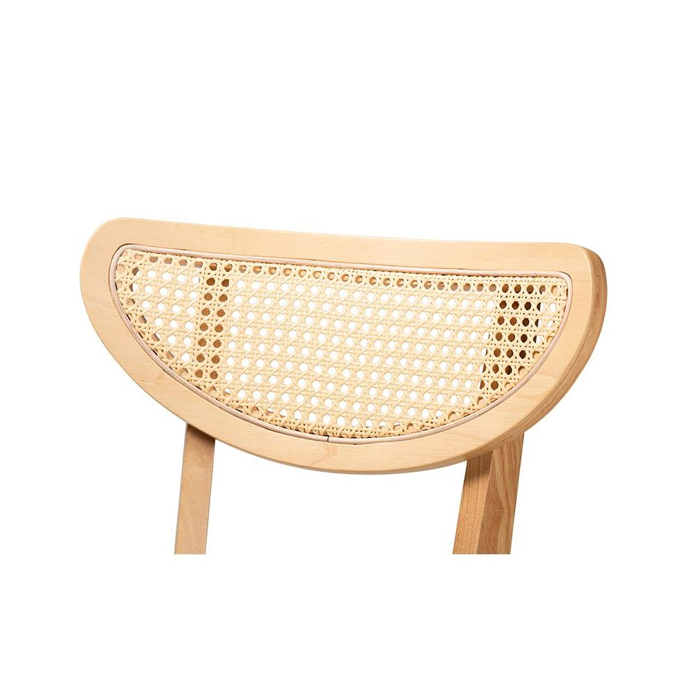 Grey Fabric and Natural Oak Finished Wood 5-Piece Dining Set. Picture 5