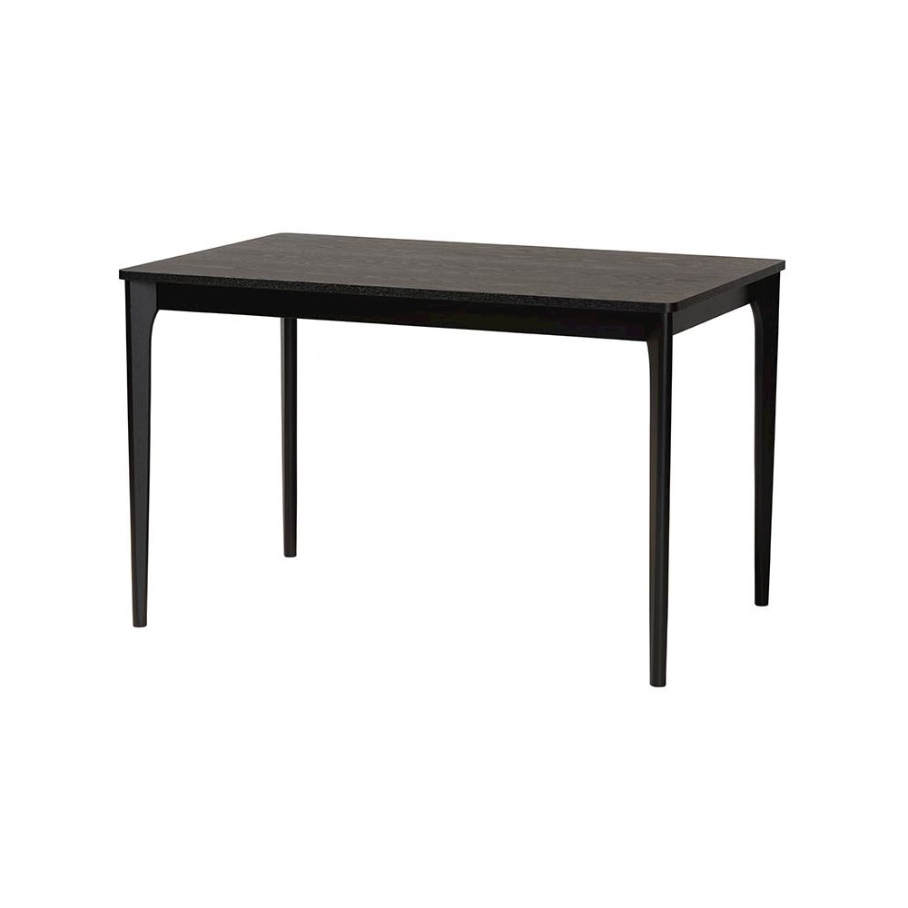Cream Fabric and Black Finished Wood 5-Piece Dining Set. Picture 3
