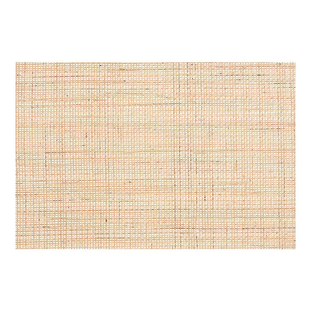 Bohemian Natural Brown Finished Bayur Wood and Rattan Queen Size Headboard. Picture 4