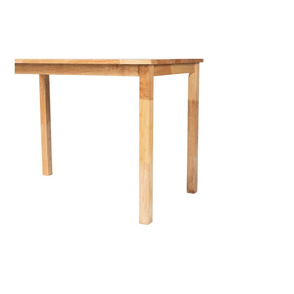 Baxton Studio Eveline Modern Natural Brown Finished Wood 43-Inch Dining Table. Picture 4