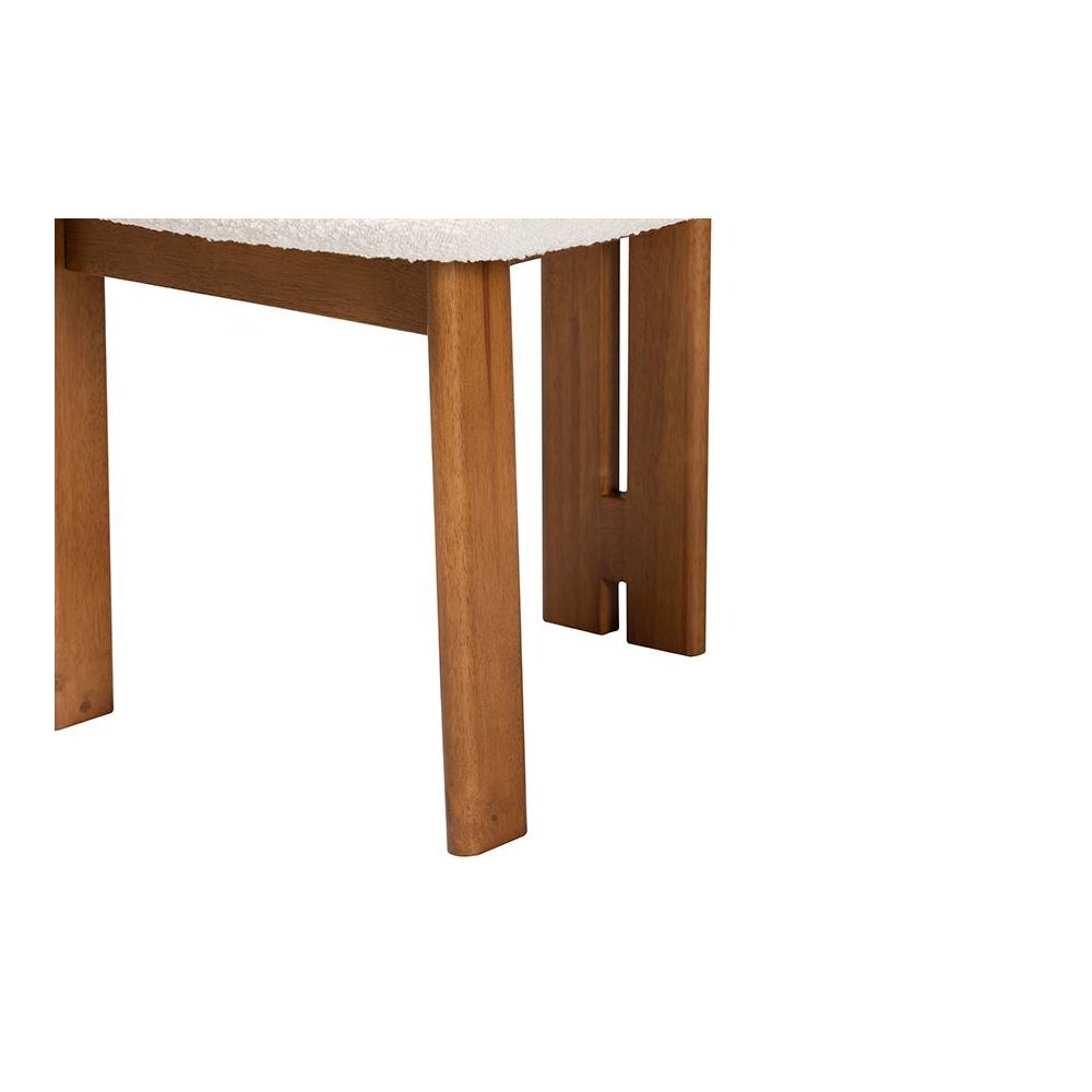 Walnut Brown Finished Wood 2-Piece Dining Chair Set. Picture 5