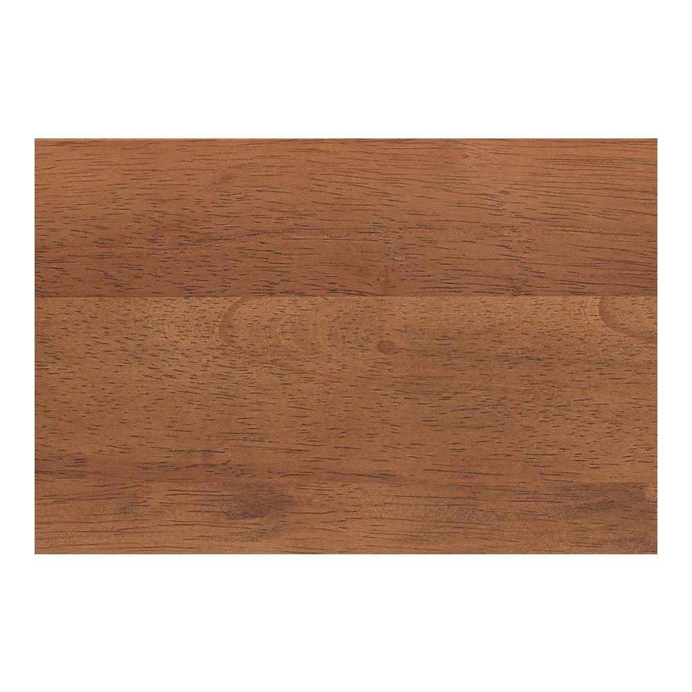 Modern Walnut Brown Finished Wood Queen Size Platform Bed with Woven Rattan. Picture 6